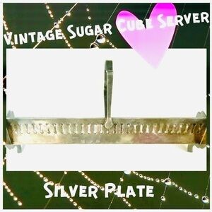 Vintage Sugar Cube Server Silver Plate Sheffield